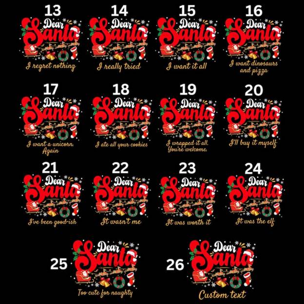 Personalized Dear Santa Family Matching Pajamas