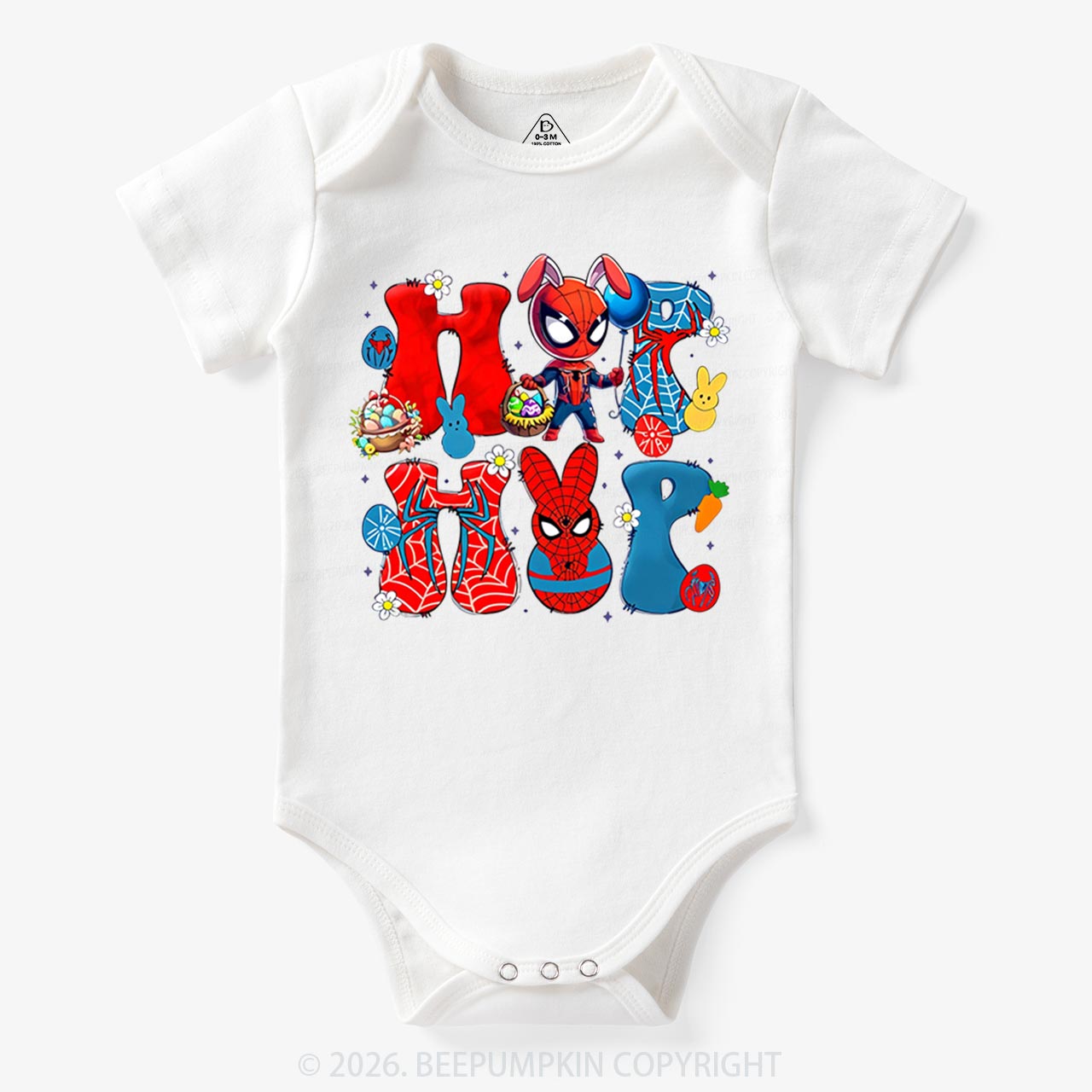 Cartoon Easter Bunny Bodysuit
