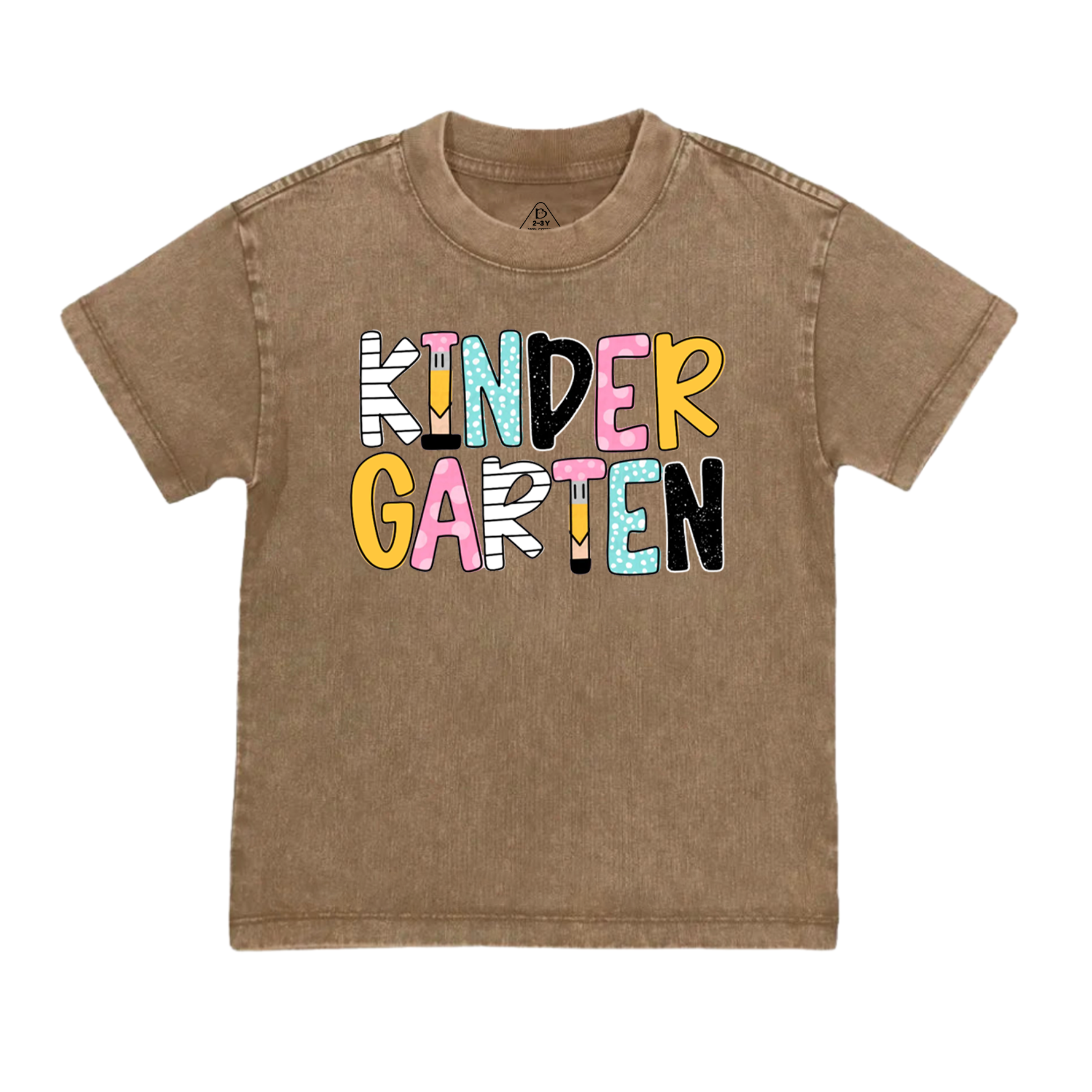 Personalized Retro Back To School Toddler&Kids Washed Tees