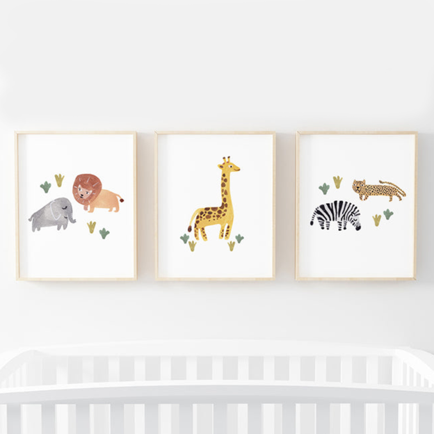 Safari Party Bundled Digital Nursery Art