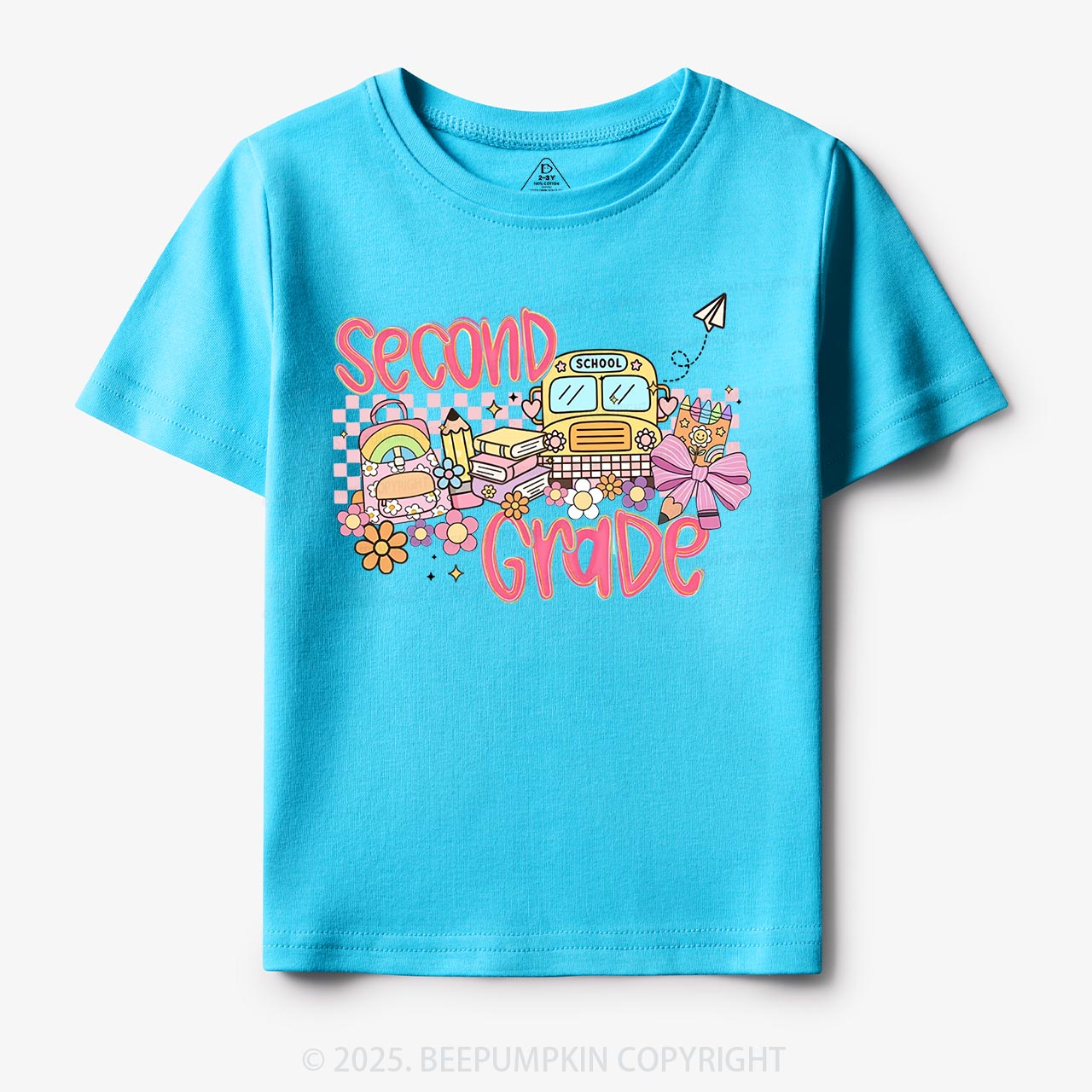 Personalized Happy School Journey Toddler&Kid's Tees Beepumpkin