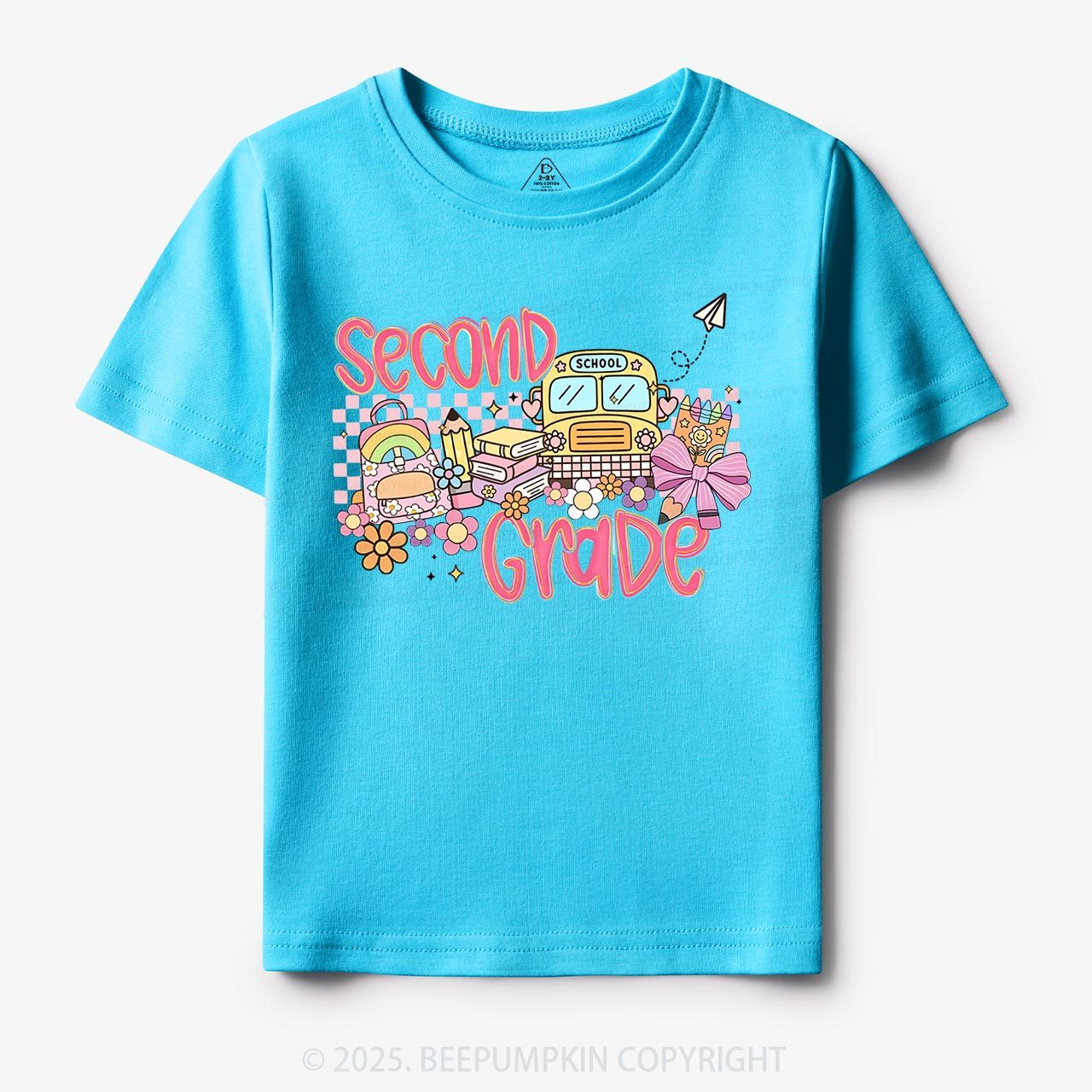 Personalized Happy School Journey Toddler&Kid's Tees Beepumpkin