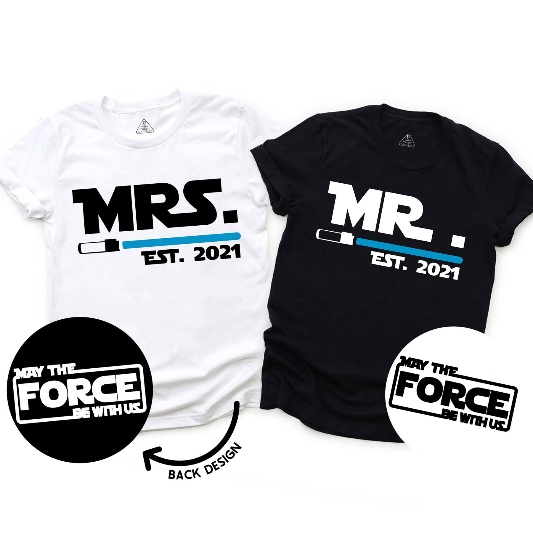 Mr and Mrs Matching Couple Shirt
