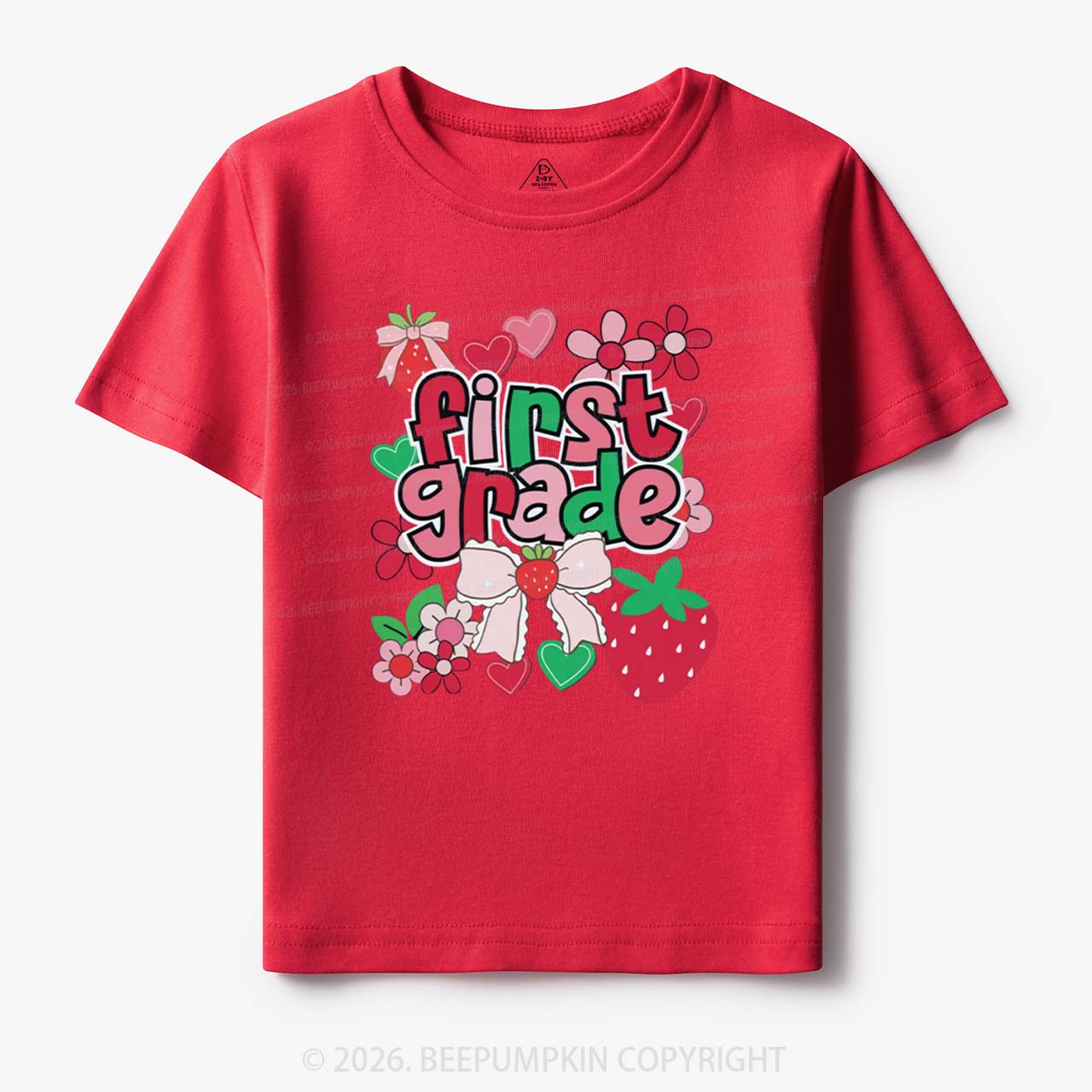 First Grade Strawberries Back to School Toddler&Kid's Tees