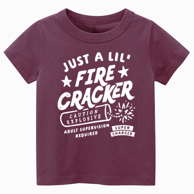 Firecracker Independence Day Toddler&Kid's Tees Beepumpkin 