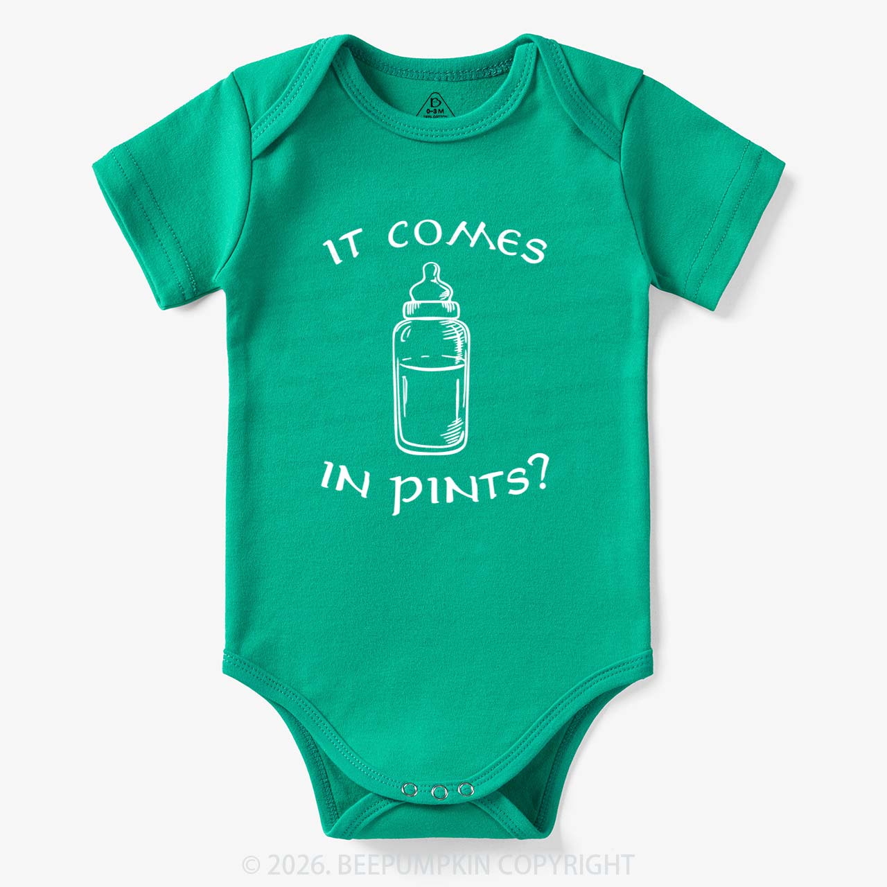 Milk by the Pint Funny Bodysuit