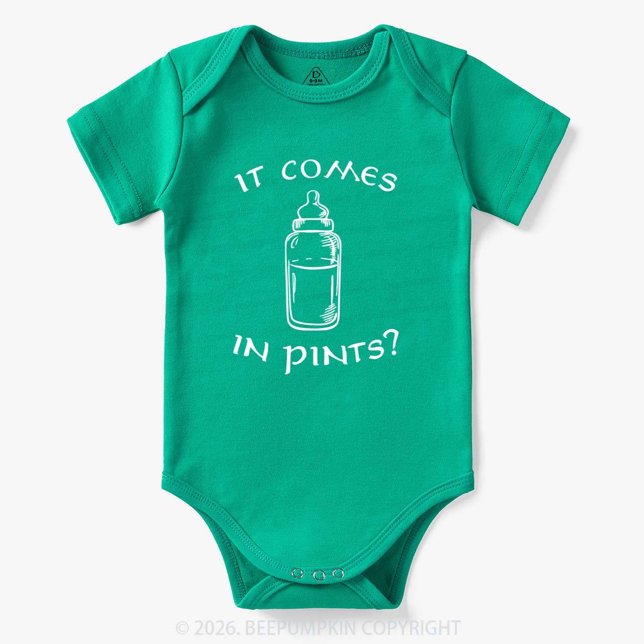 Milk by the Pint Funny Bodysuit