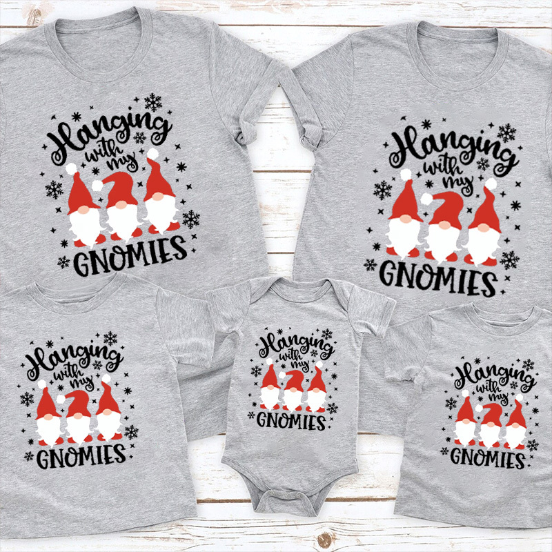 Hanging With My Gnomies Matching Christmas Shirts