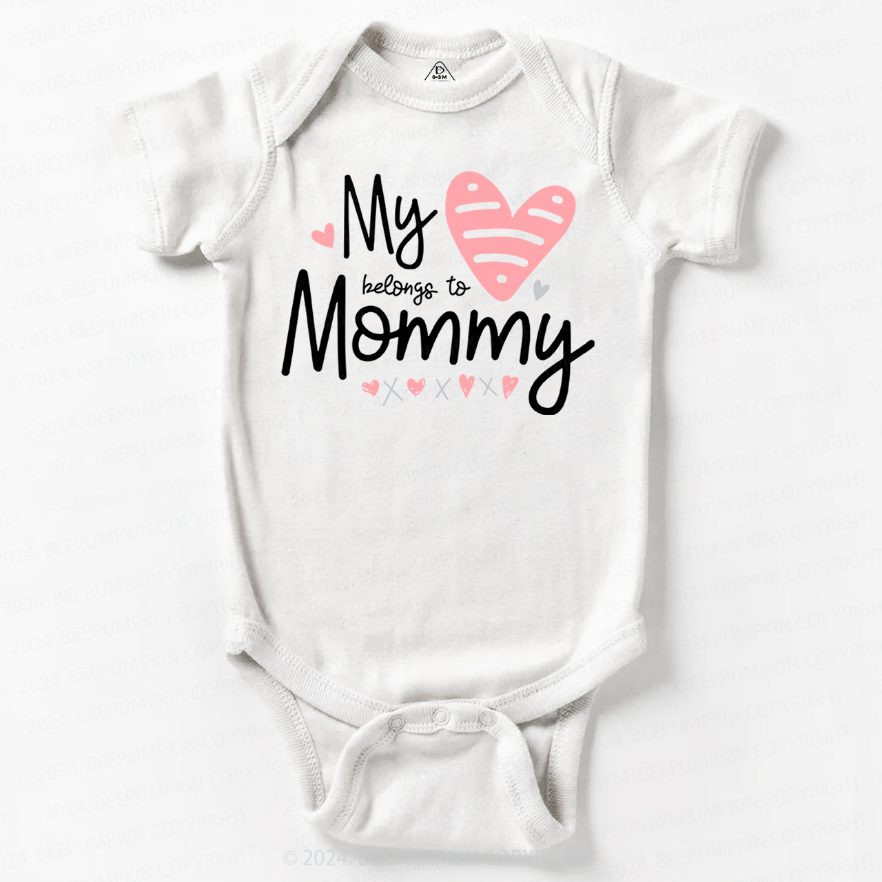My Heart Belongs To Mummy Baby Bodysuit 7