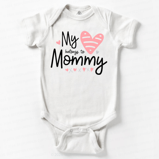 My Heart Belongs To Mummy Baby Bodysuit 7
