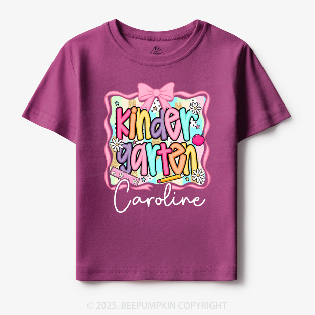 Personalized Color Grade Toddler&Kid's Tees Beepumpkin