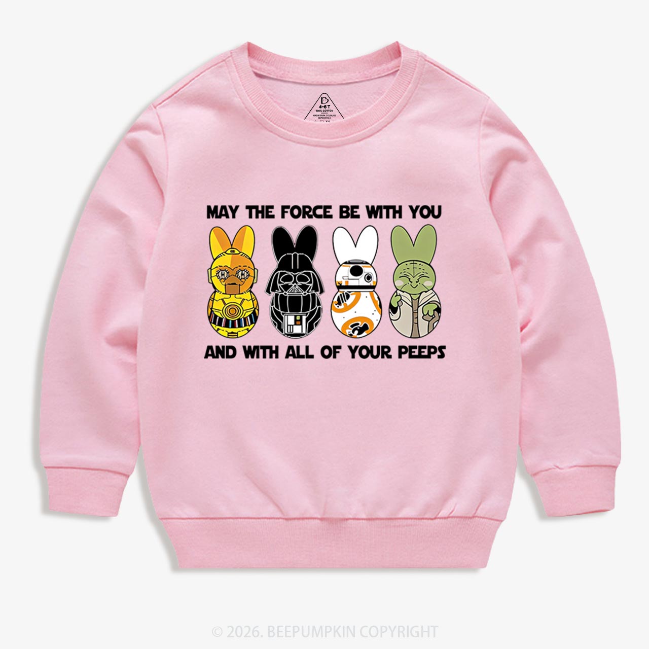 Bunny Ears Happy Easter Kid's Sweatshirt