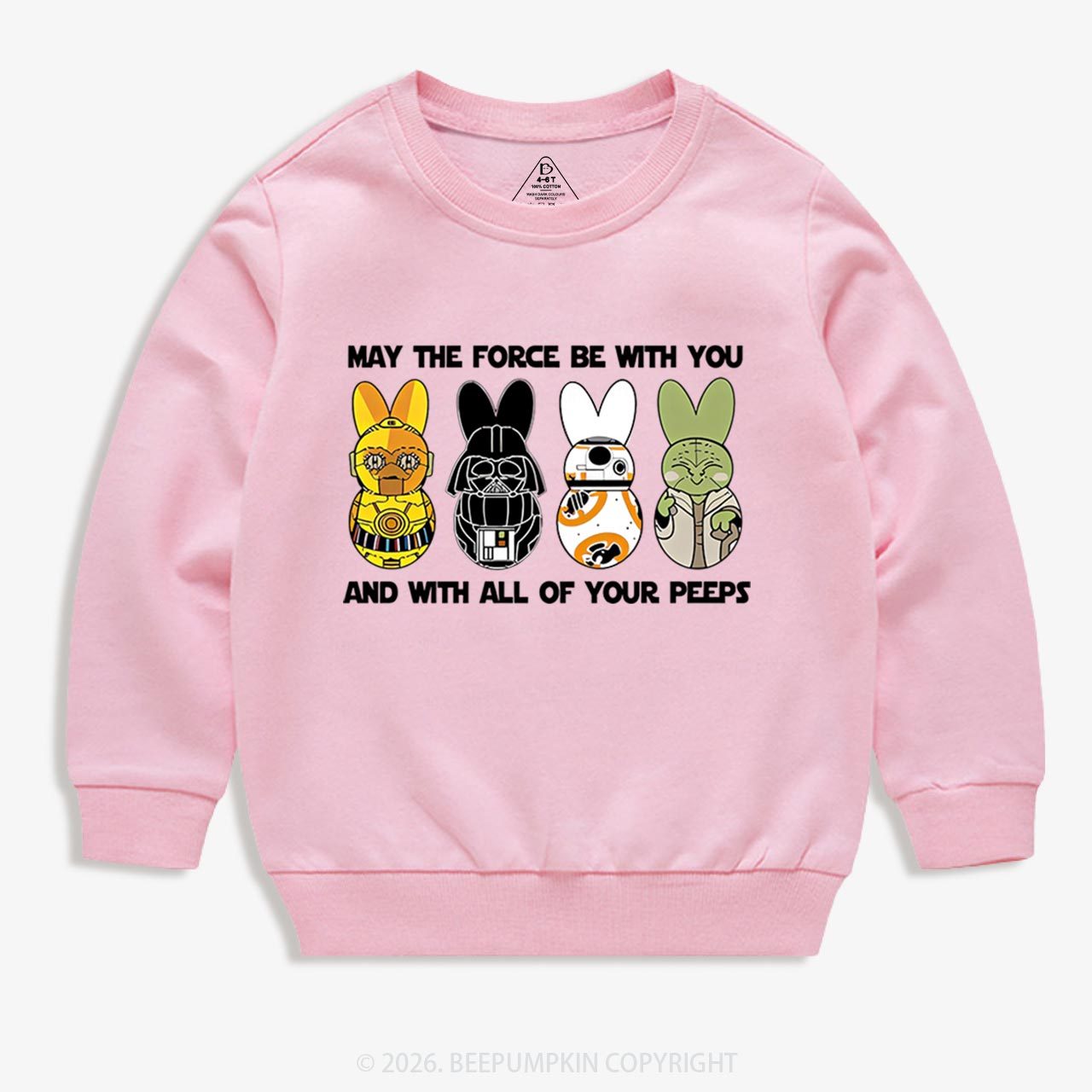 Bunny Ears Happy Easter Kid's Sweatshirt