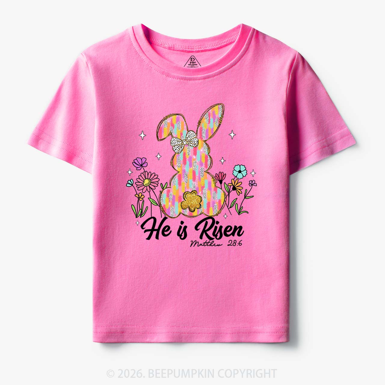 Risen In Bloom Faith & Flowers Toddler&Kids Tees