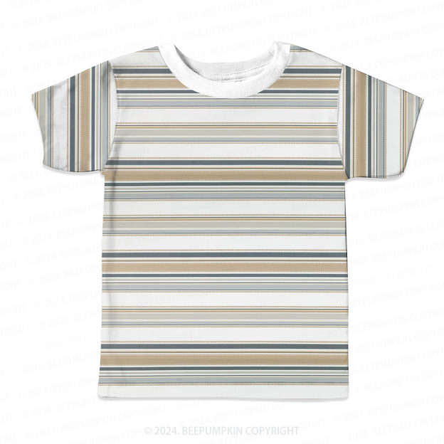 Vintage 90s Stripes All Over Print Kids Tees