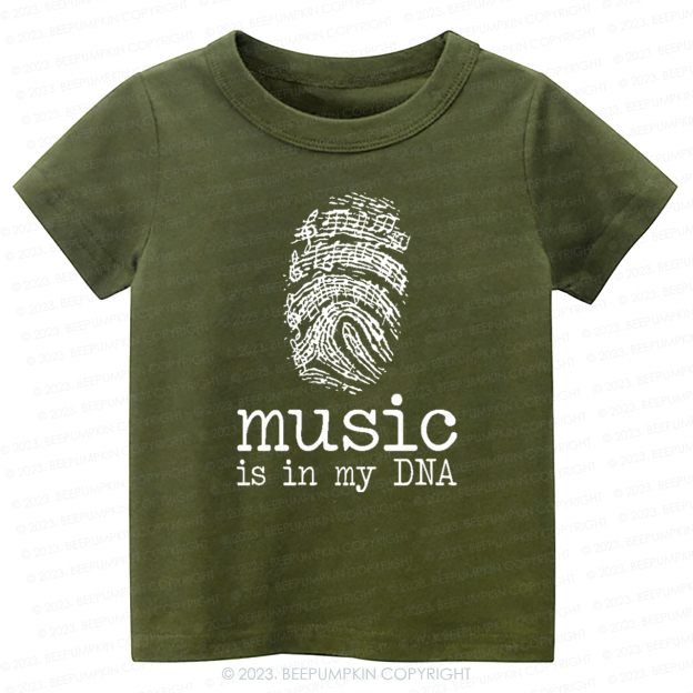 Music In My DNA Musician Kids Shirt
