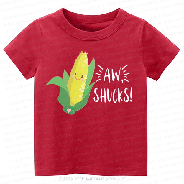 Funny AW- Shucks Corn Kids Shirt