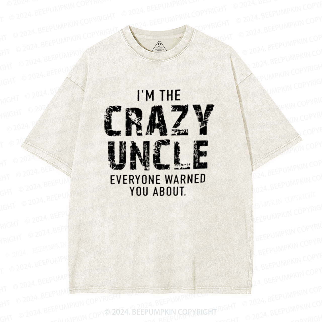 I'm The Crazy Uncle Washed T-Shirts 