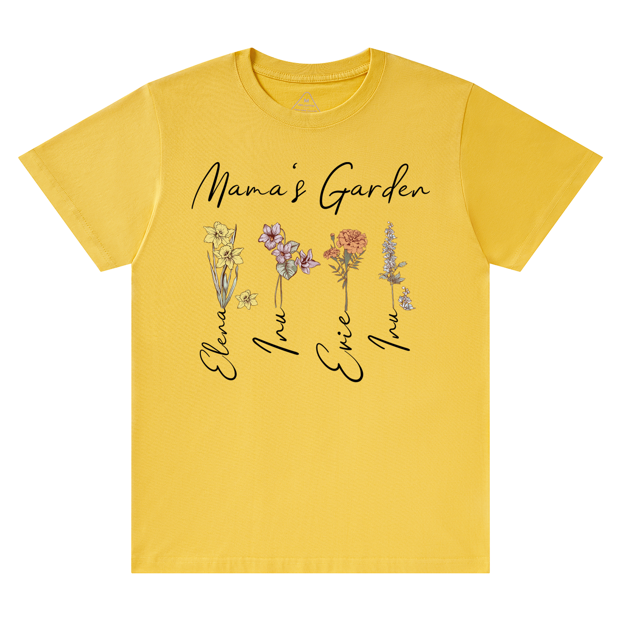 Mama's Birth Month Garden T-Shirts