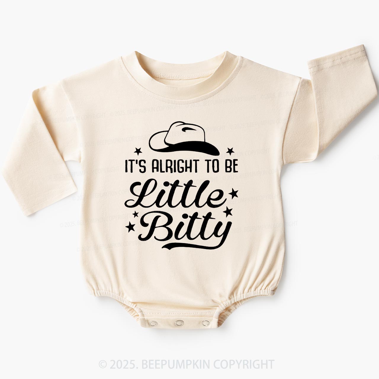 It's Alright To Be Little Bittty Baby Bubble Romper Beepumpkin