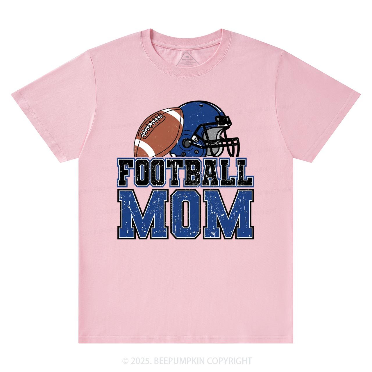 Football Blue Mama T-Shirts Beepumpkin