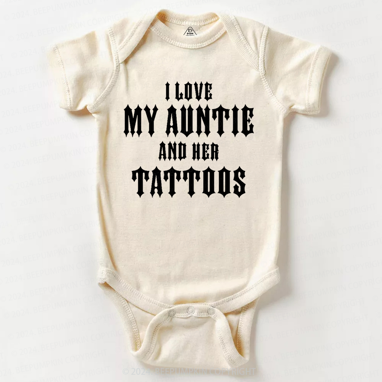 I Love My Auntie And Her Tattoos Baby Bodysuit 7