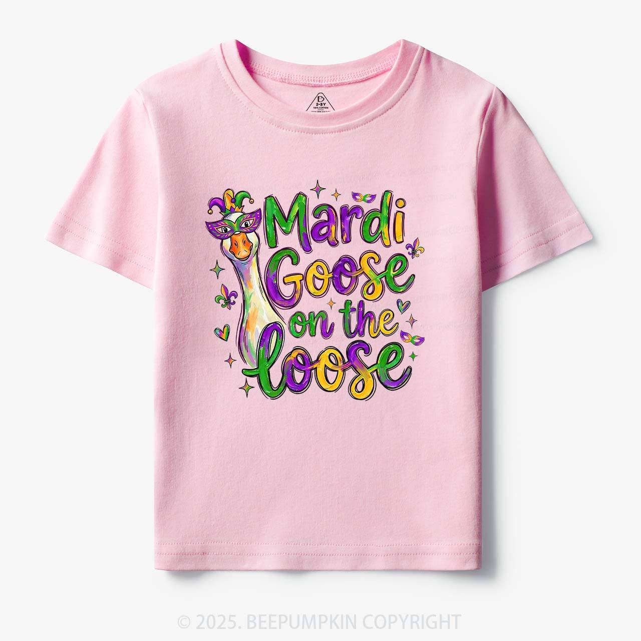 Mardi Gras Goose Toddler&Kid's Tees Beepumpkin