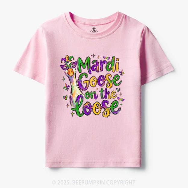 Mardi Gras Goose Toddler&Kid's Tees Beepumpkin