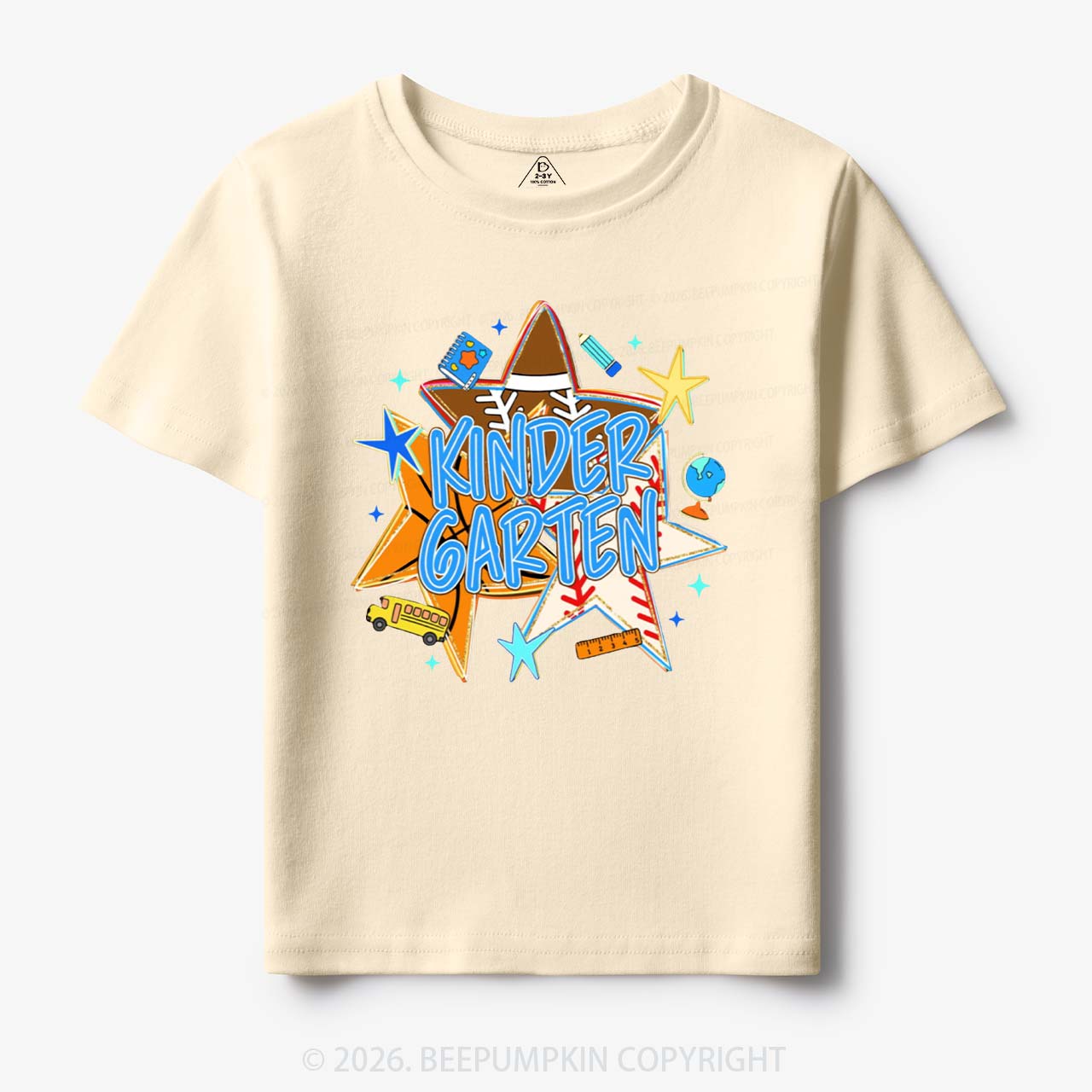Personalized Baseball Basketball Stars Back to School Toddler&Kid's Tees