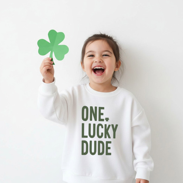One Lucky Dude St. Patrick's Day Kid's Sweatshirt