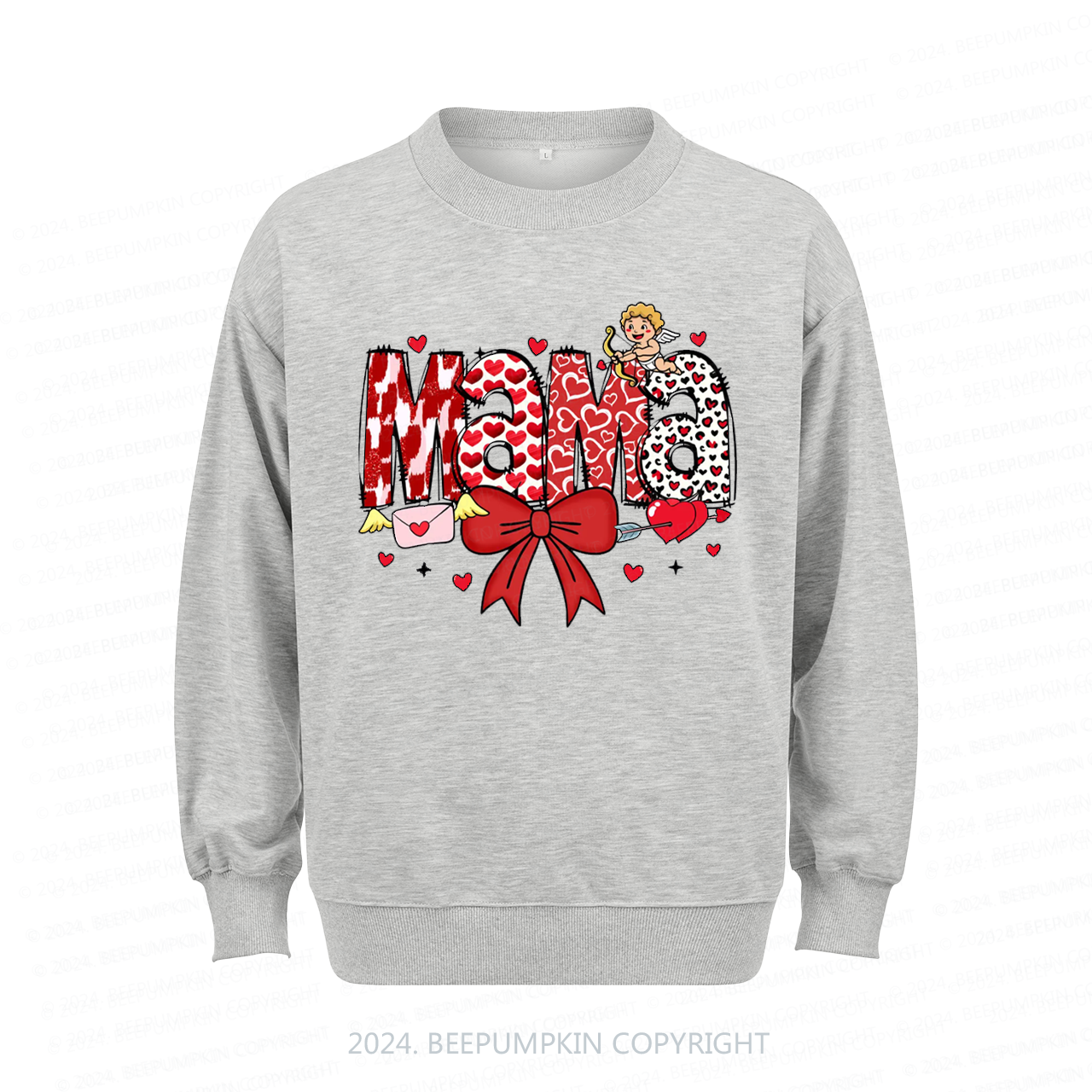Valentine Cupid Bow Sweatshirt For Mama