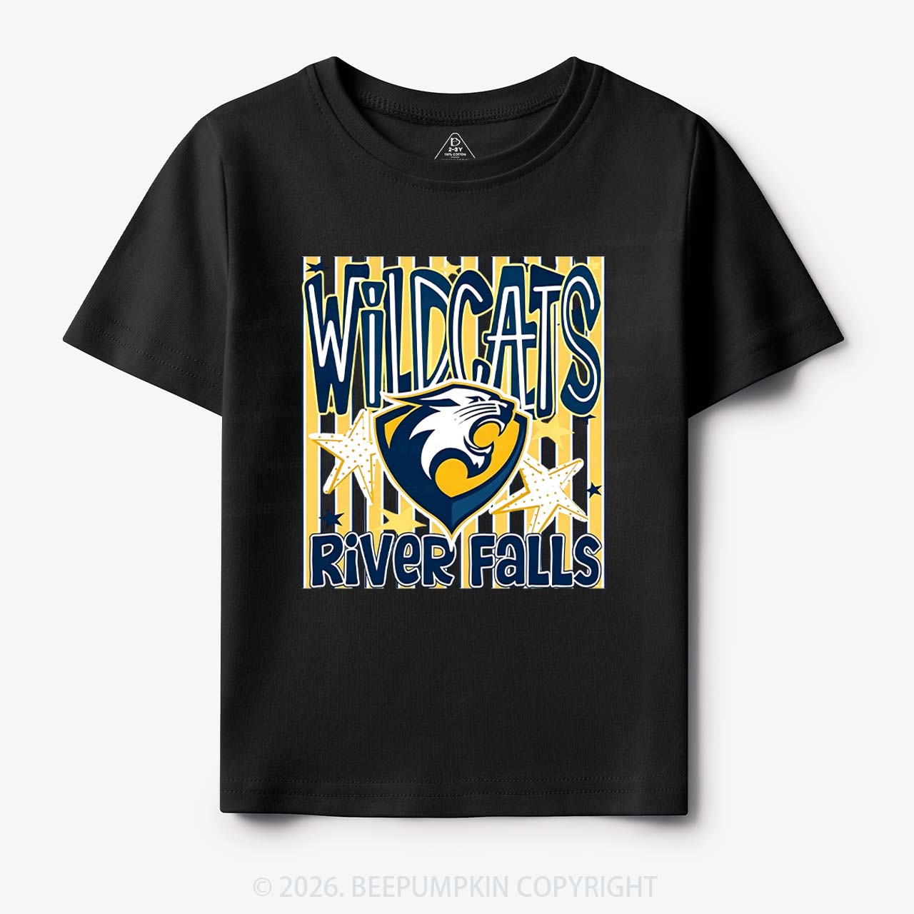 Personalized School Name Mascot Team Spirit Toddler&Kid's Tees
