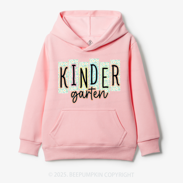 Personalized Floral School Days Kid's Hoodies Beepumpkin