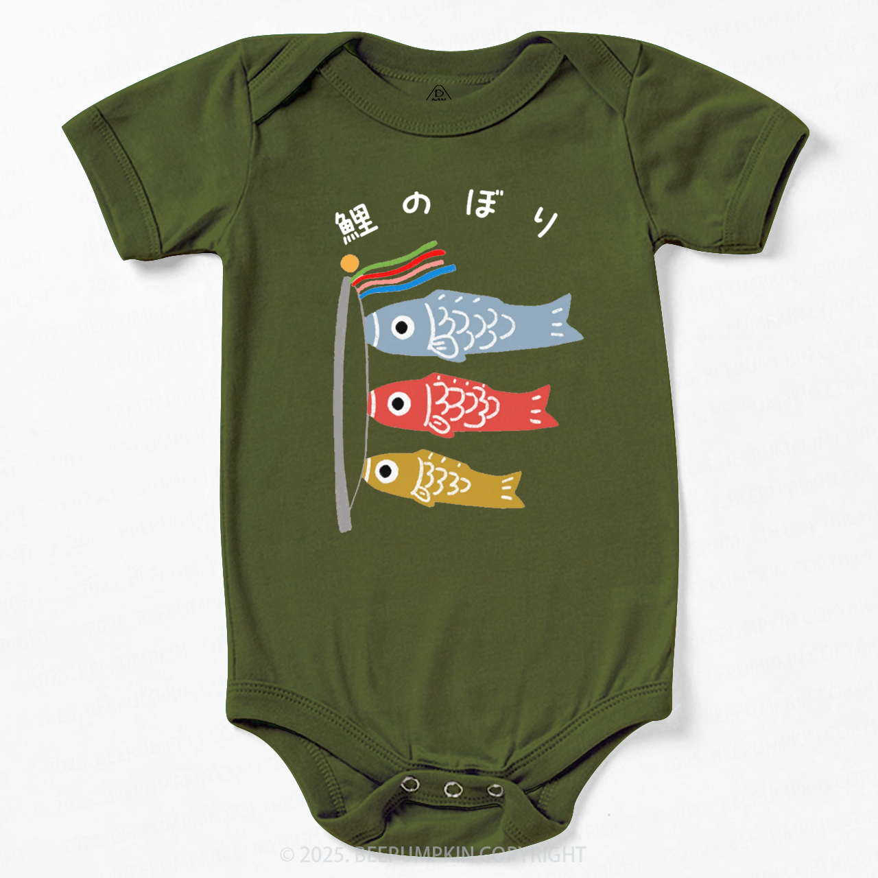 Koinobori Japanese Baby Shower Gift Bodysuit Beepumpkin