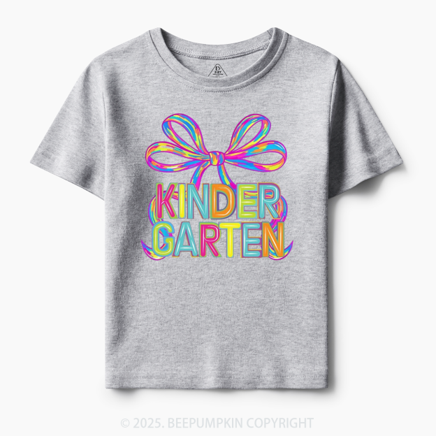 Personalized Rainbow Ribbons Grade Toddler&Kid's Tees Beepumpkin