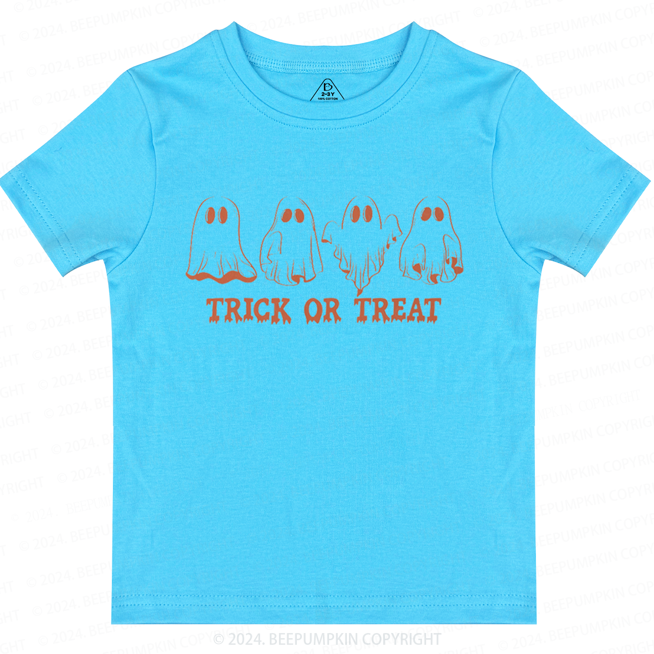 Halloween Retro Natural Trick Or Treat Toddler&Kids Tees 