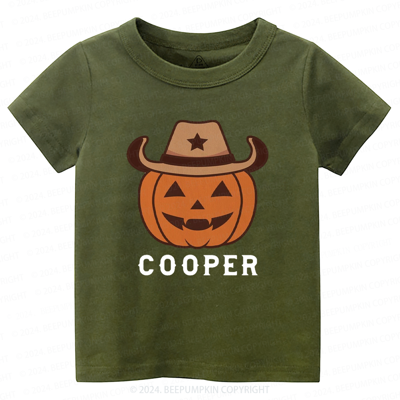 Personalized Vintage Halloween Rodeo Toddler&Kids Tees 