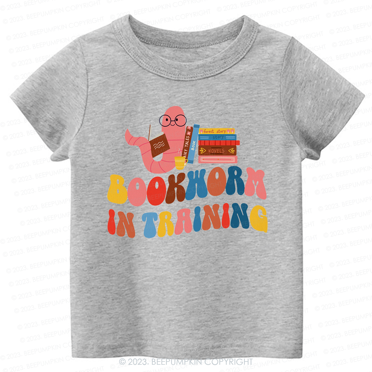 Bookworm In Training  Kids Shirt