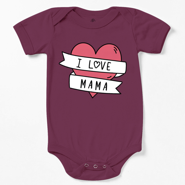 I Love Mama Bodysuit Beepumpkin
