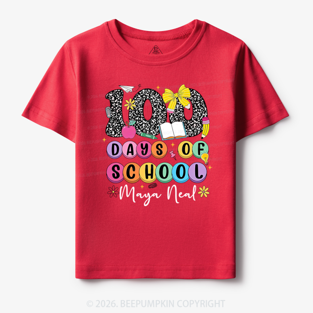 Personalized 100 Days Smarter and Sweeter Toddler&Kid's Tees
