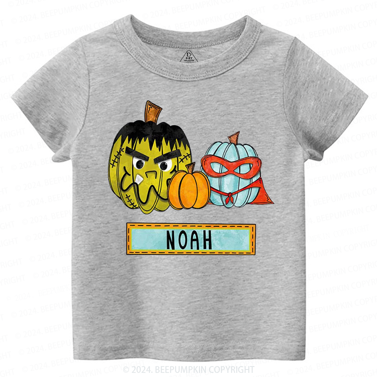 Personalized Cute Pumpkin Toddler&Kids Tees 