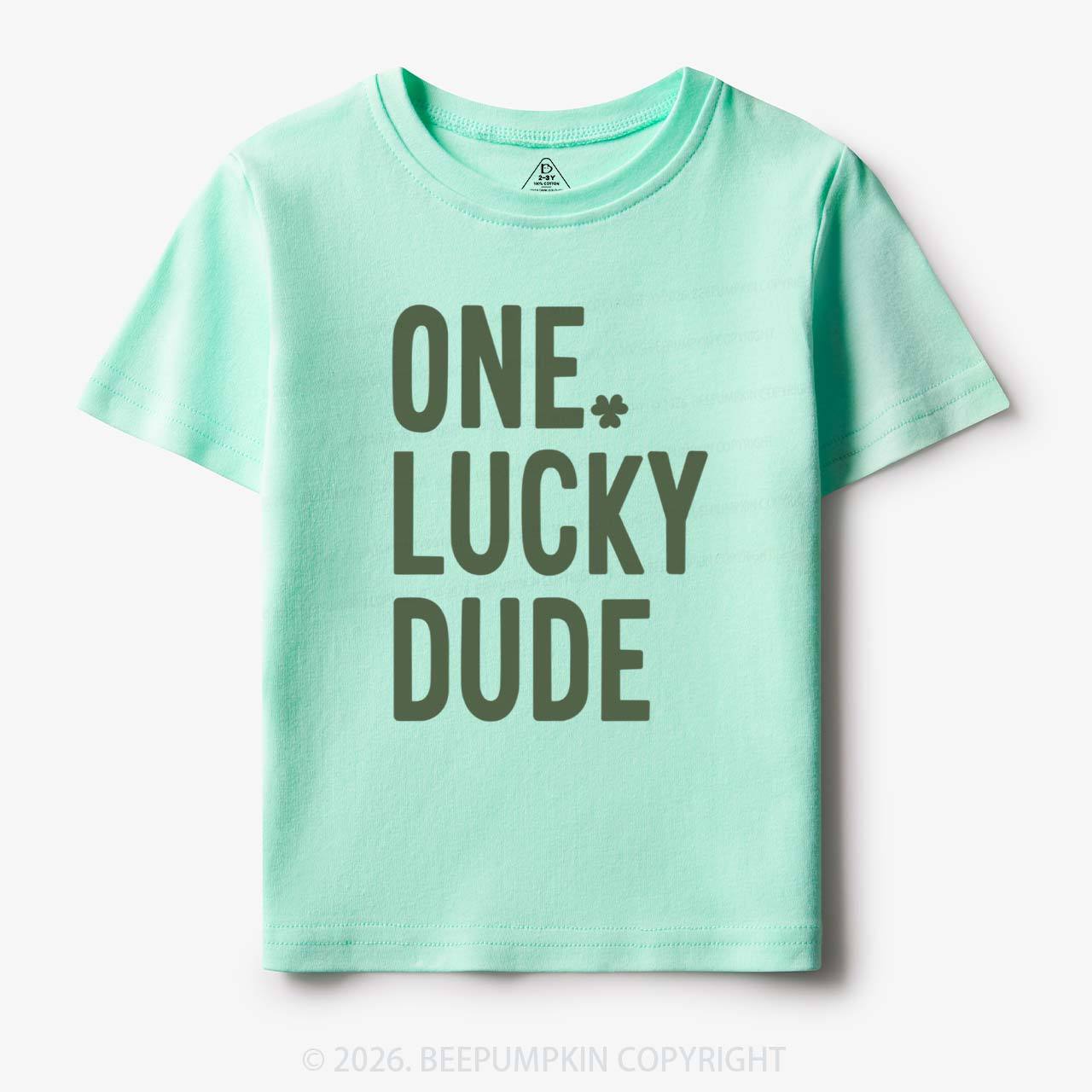One Lucky Dude St. Patrick's Day Toddler&Kid's Tees Beepumpkin