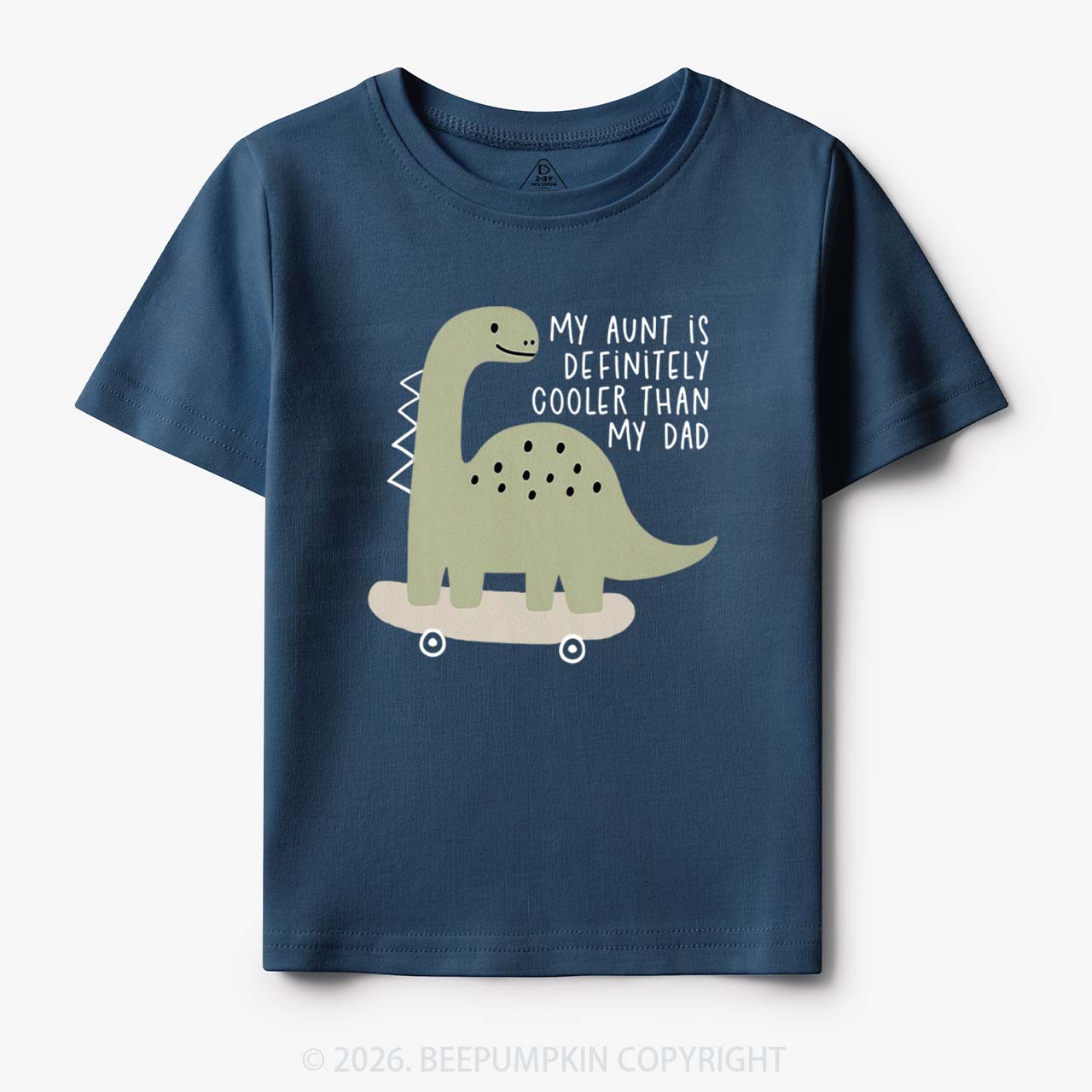 Dino My Aunt Is Cooler Than My Dad Toddler&Kid's Tees