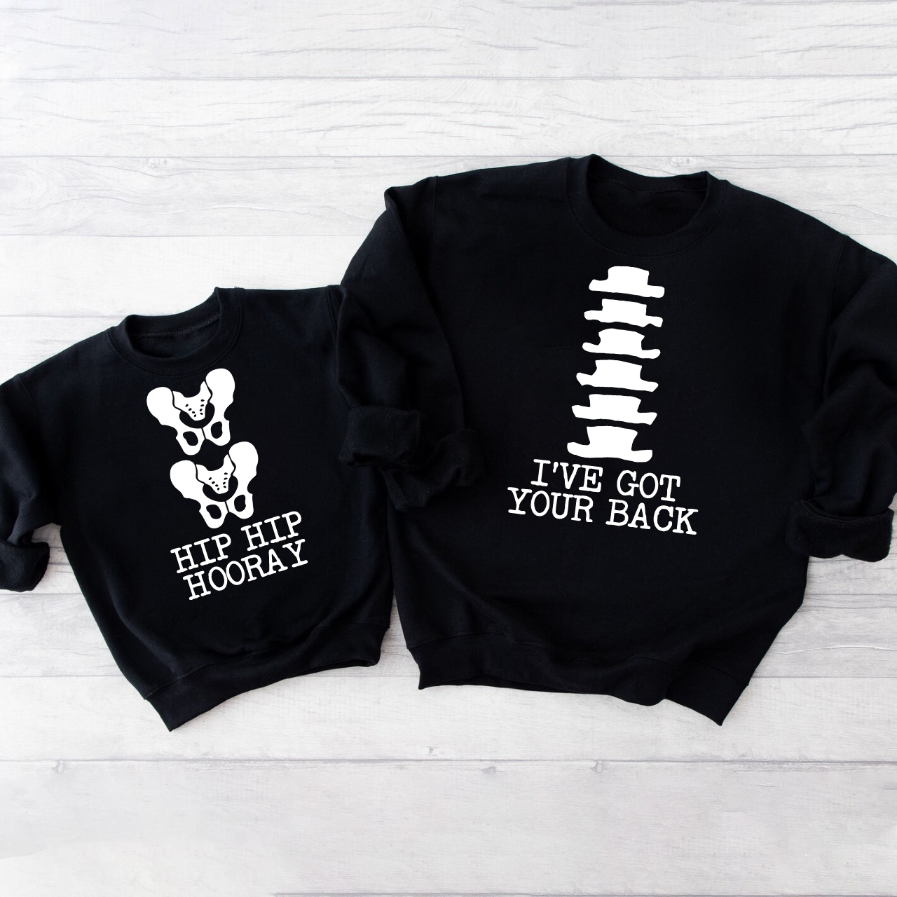 Skeleton Puns Funny Family Matching Halloween Party Sweatshirts