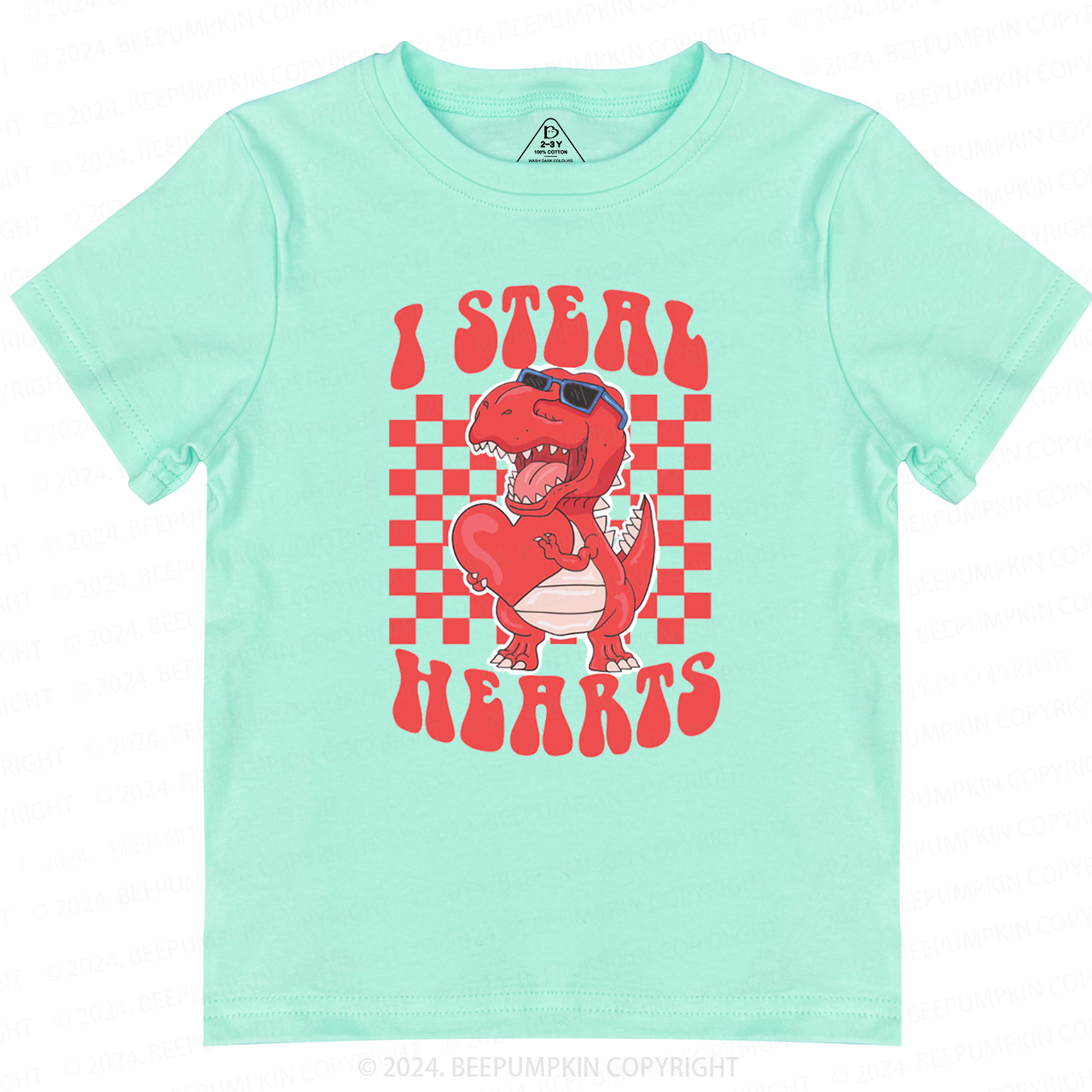 I Steal Hearts Valentine Toddler&Kids Tees Beepumpkin