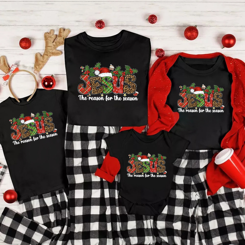 Reason For The Season Christian Christmas Family Matching Shirt