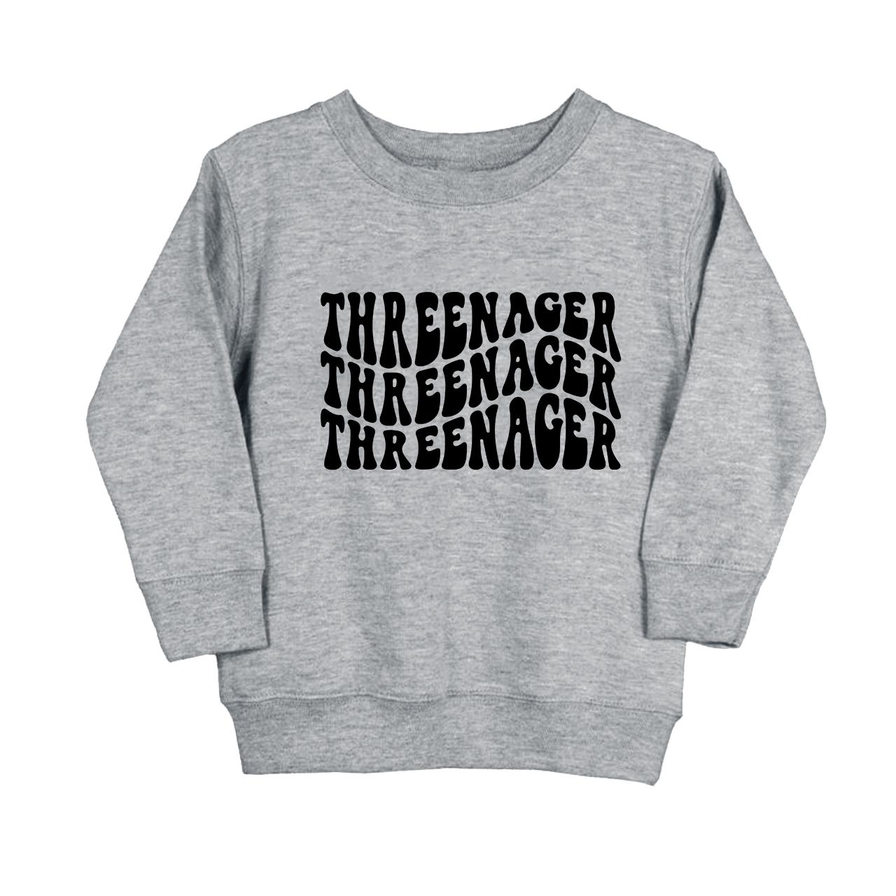 Threenager Happy Toddler Sweatshirt