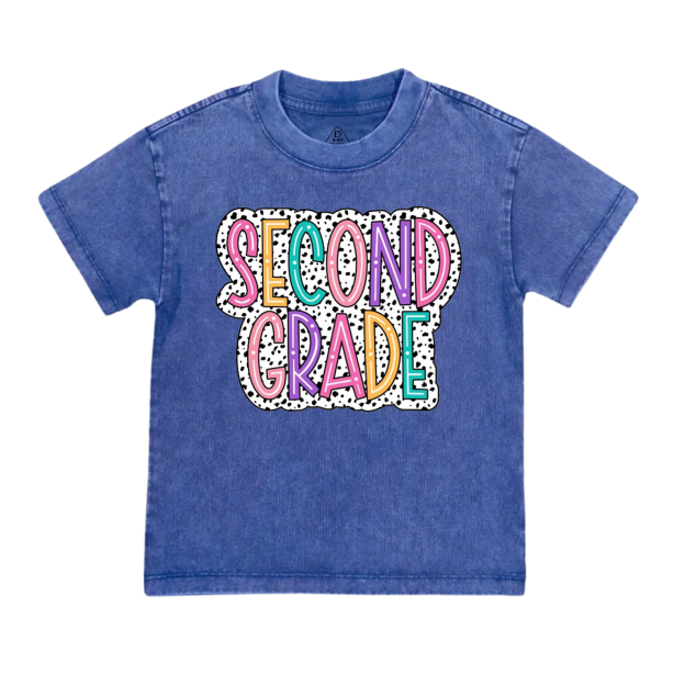Personalized School Grade Toddler&Kids Washed Tees