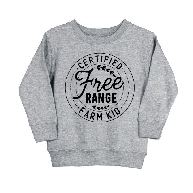 Free Range Farm Kids Sweatshirt