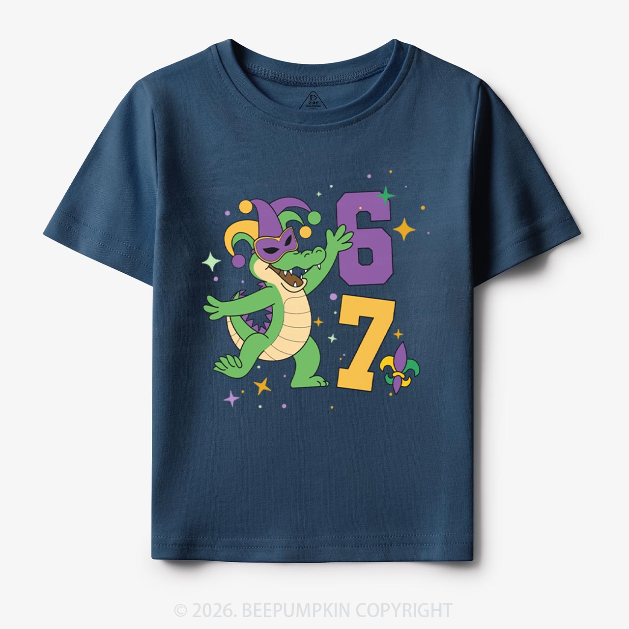 Mardi Gras Alligator 67 Toddler&Kid's Tees Beepumpkin